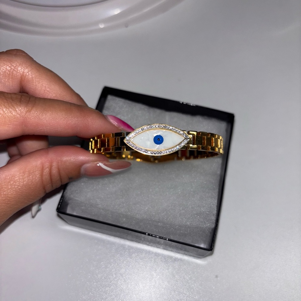 Gold Evil Eye Bracelet